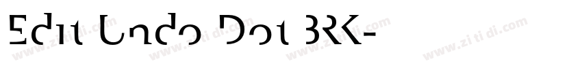 Edit Undo Dot BRK字体转换